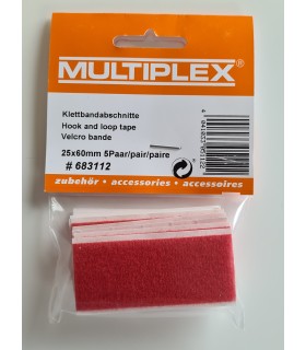 Klettband 25x60mm Multiplex (par 5)