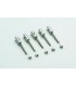Tappo terminale in alluminio M3 per tubo da 5 mm
