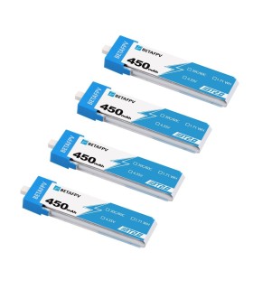batteries LiHV 1S 450mAh 30C BT2.0 Beta FPV (par 4)
