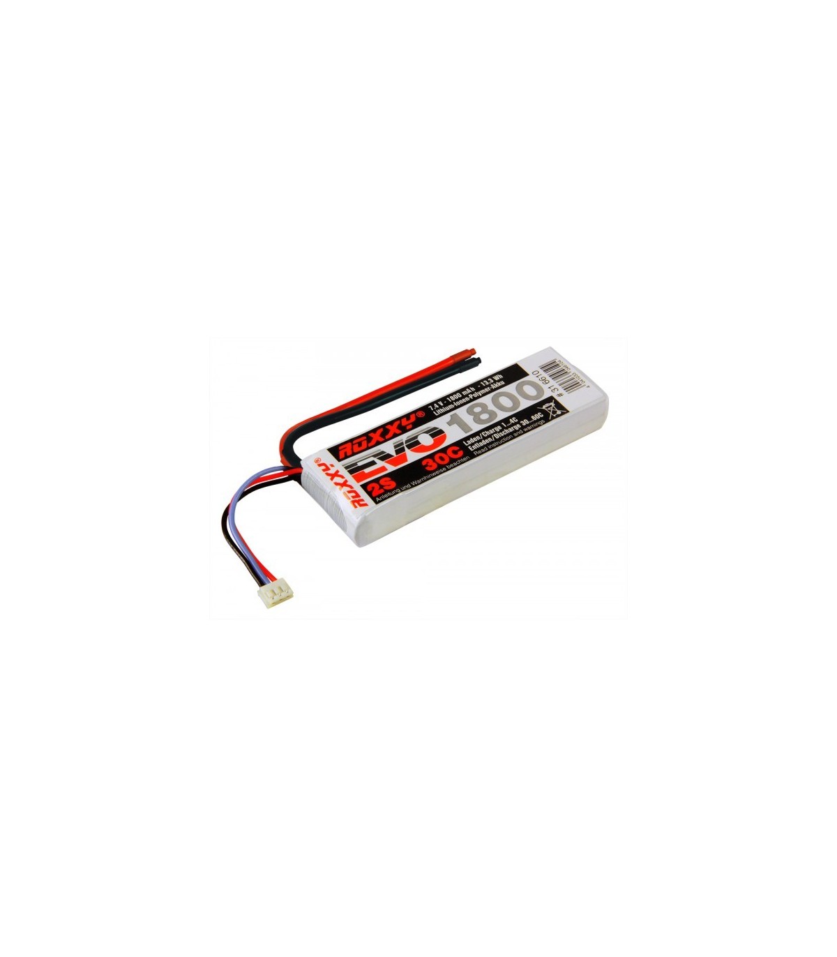 Lipo Akku Roxxy EVO 2-1800 30C