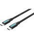 USB 2.0 mannelijke / mannelijke Type C PD 60w zwarte Vention kabel