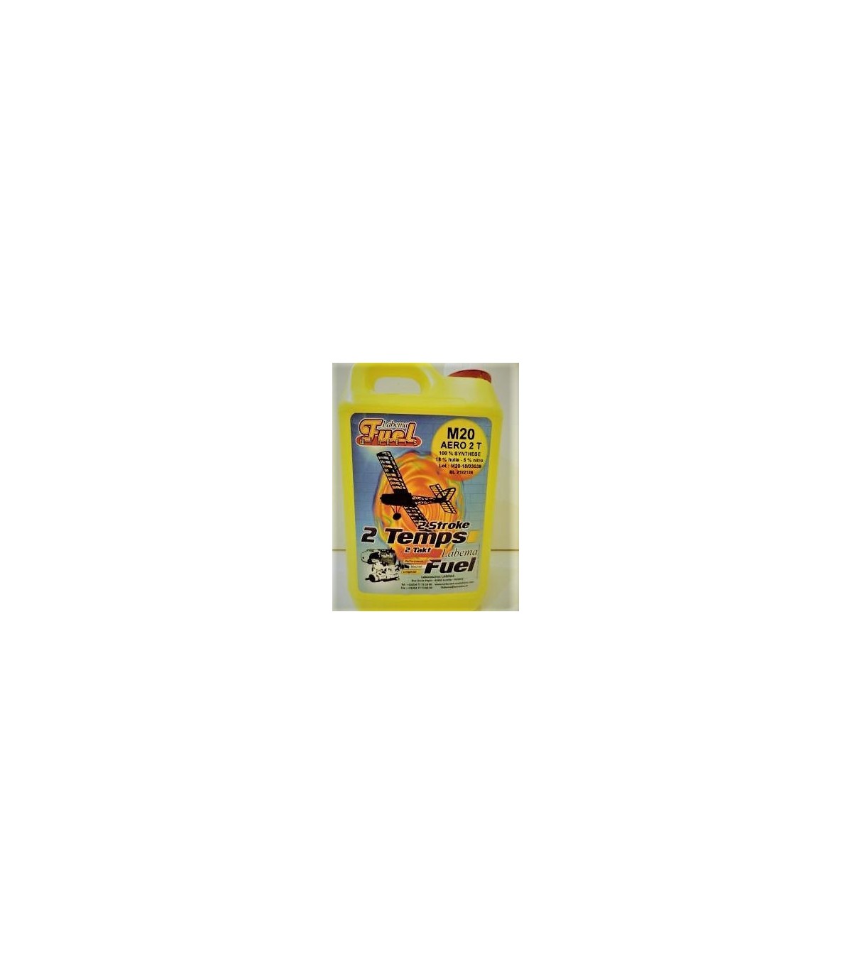 Brandstof M20 2Temps 100% synthetisch 5% nitro 3l Labema