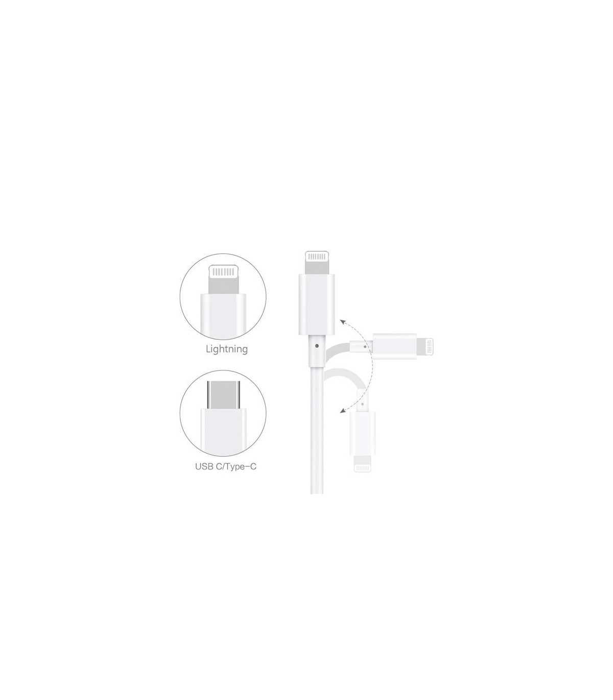 Cabo Lightning para USB Tipo C Para Apple