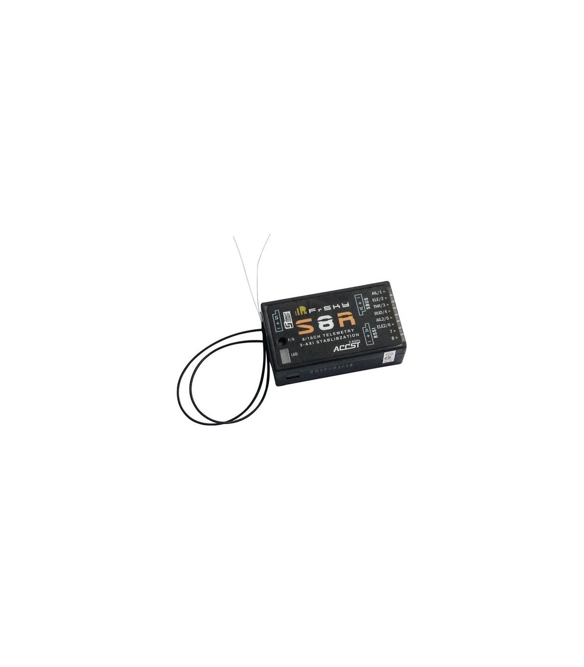 Récepteur S8R EU 8 Voies avec gyro 3 axes ACCST S-BUS FRSKY