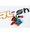 Screw alu anodized M3x8 roundhead