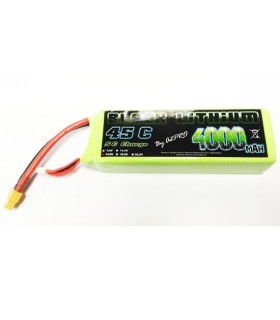 4S 4000mAh 45C Black Lithium Battery