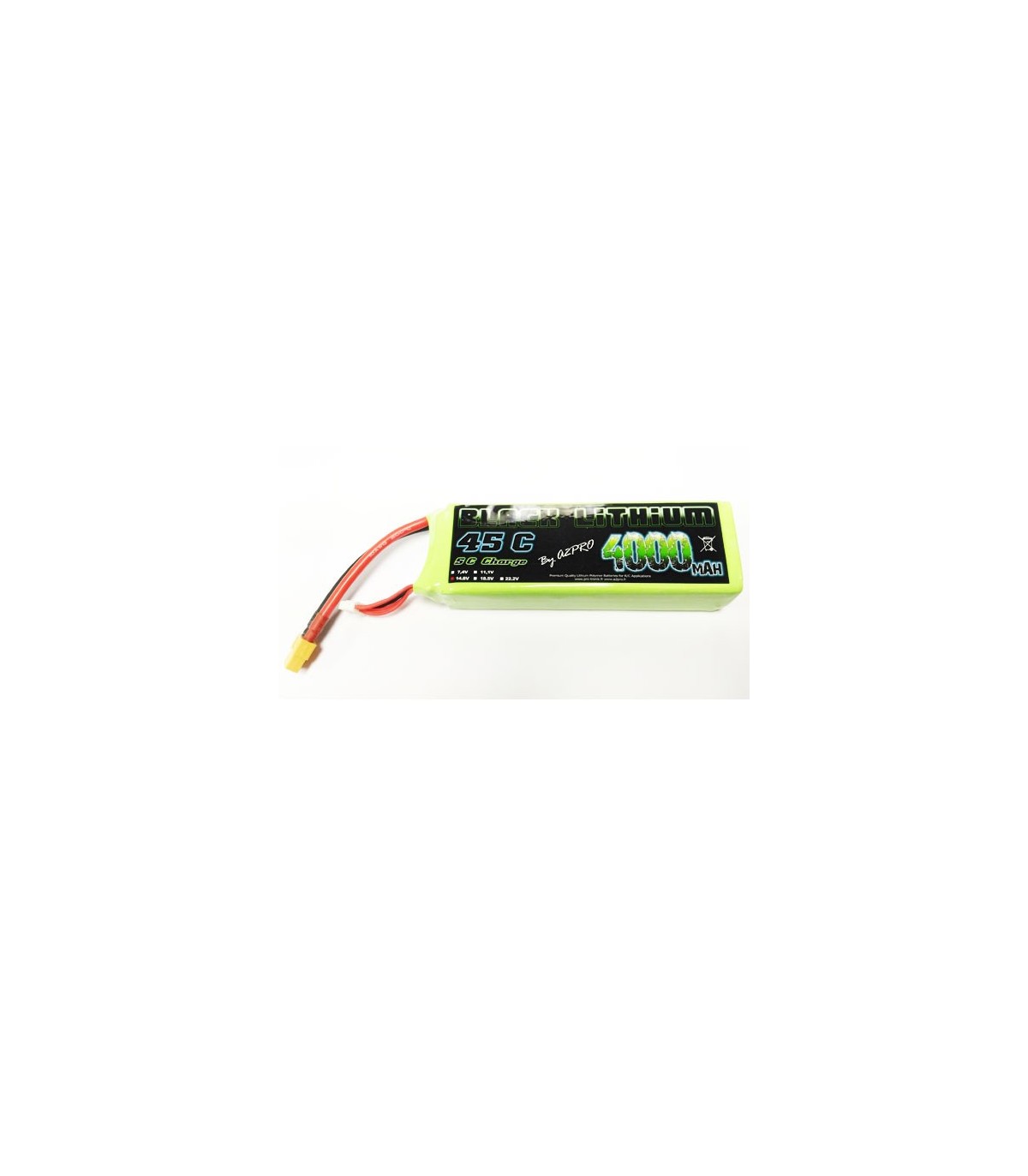4 S 4000 mAh 45C nero batteria al litio