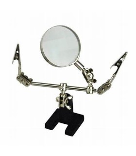 Dubbele klem met vergrootglas