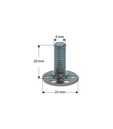 Vis M4x200mm pour stratification (par 6)