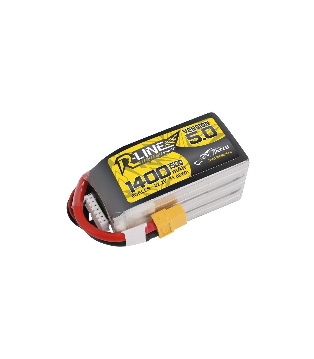 Batterie Lipo Tattu 6S 1400mAh 150C Rline V5