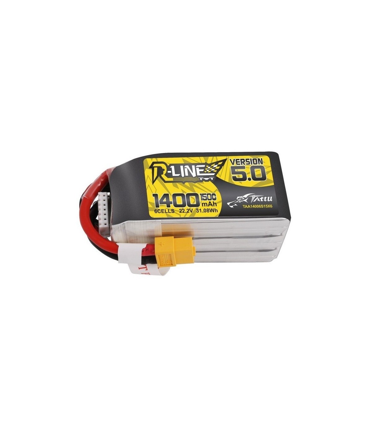 Tattu 6 S 1400 mAh 150C Rline V5 Lipo batteria