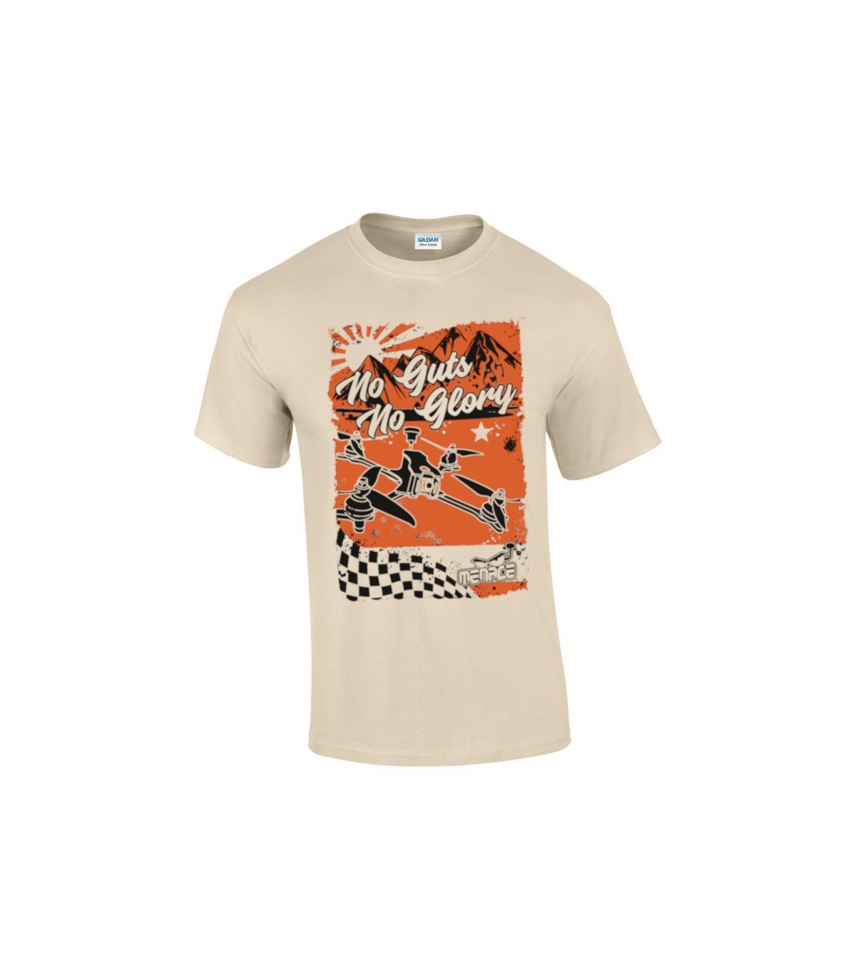 T-shirt Sem coragem sem ameaça de glória