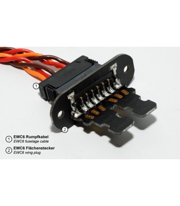 Cable EWC6 de 40 cm con conectores JR