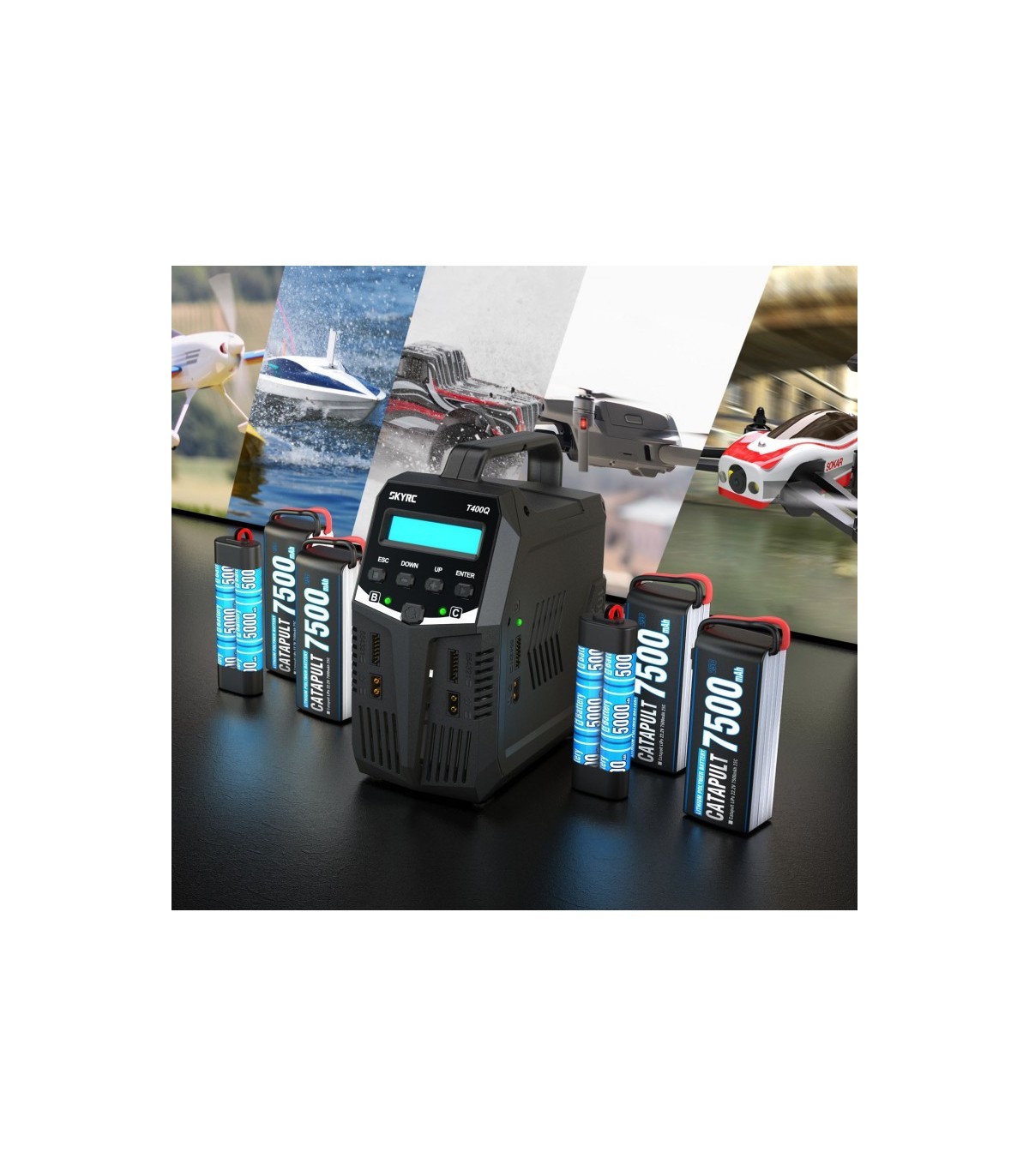 Chargeur SKYRC T400 Quatro 4x100W