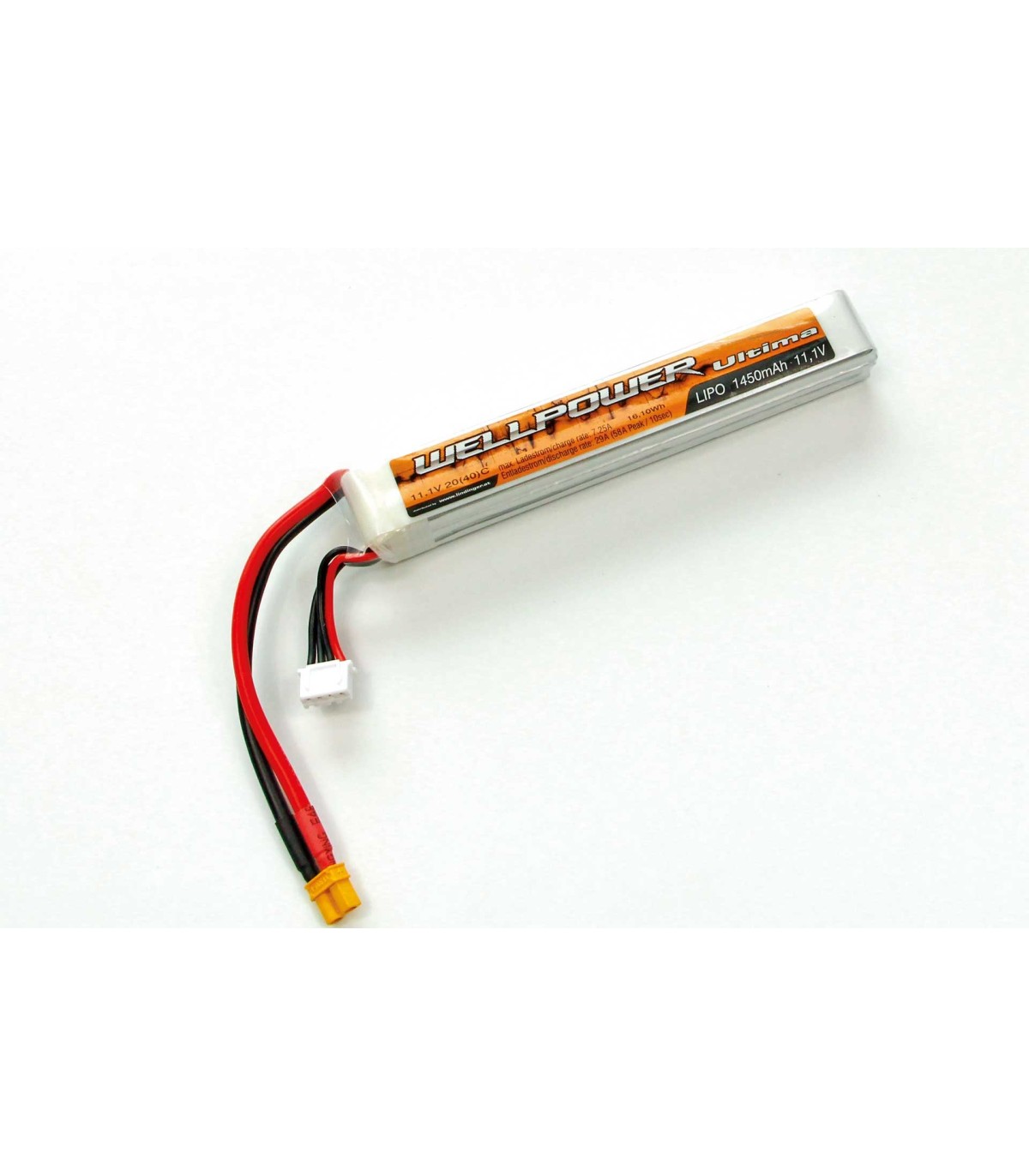 Batterie Lipo slim wellpower Ultima 3S 1450mAh 40C