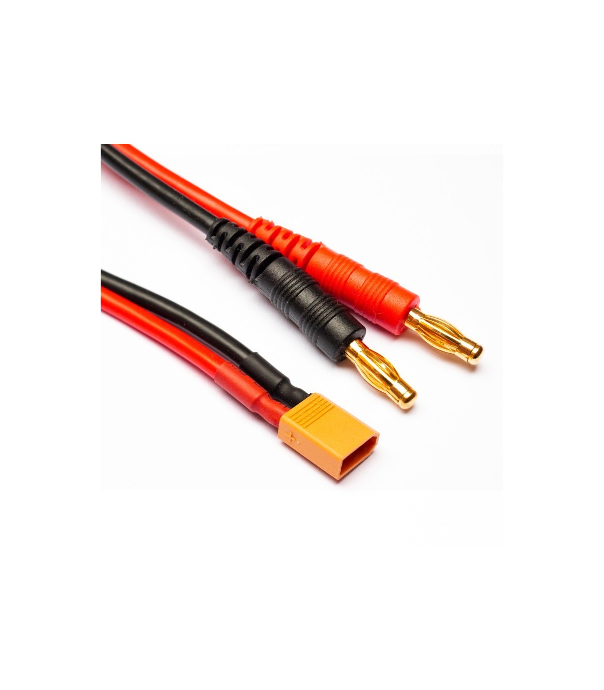 Cordon de charge connecteur XT60 avec câbles de 30 cm et fiche banane