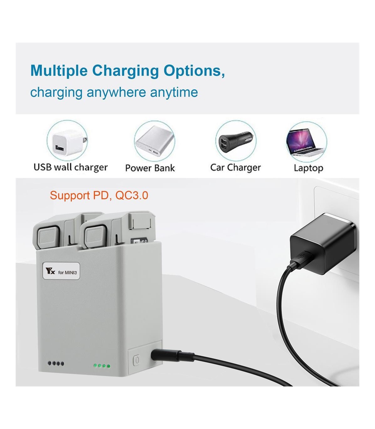 Chargeur multiple pour DJI Mini 3 Pro