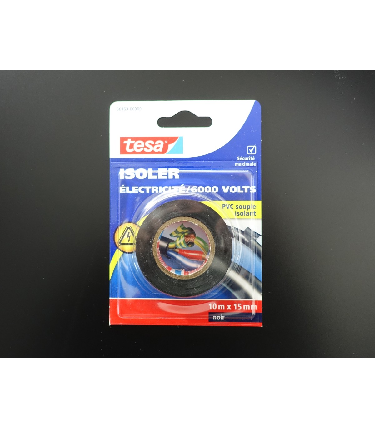 Plakband elektricien tesa 10mx15mm