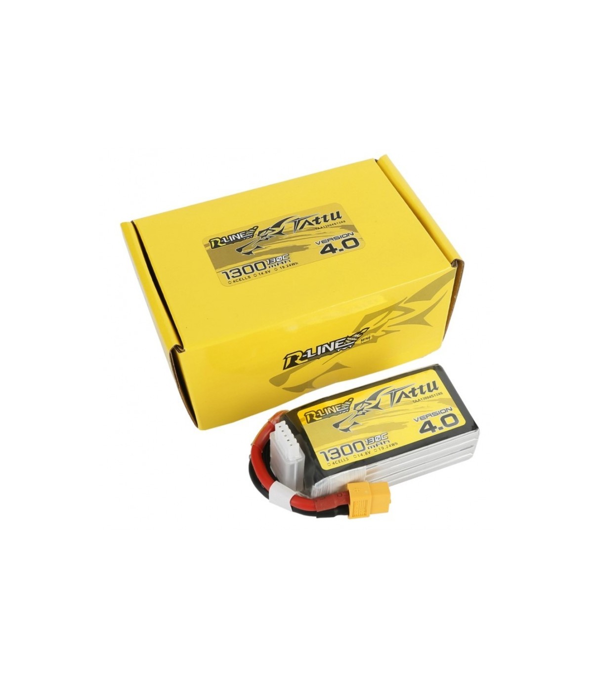 Batterie lipo R-line V4 4S 1300mAh 130C