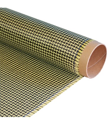 Tissu en fibre de carbone-Kevlar 164g (rouleau de 1m x 100cm)