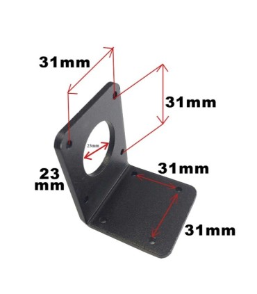 Support de fixation moteur type 3 Robbe