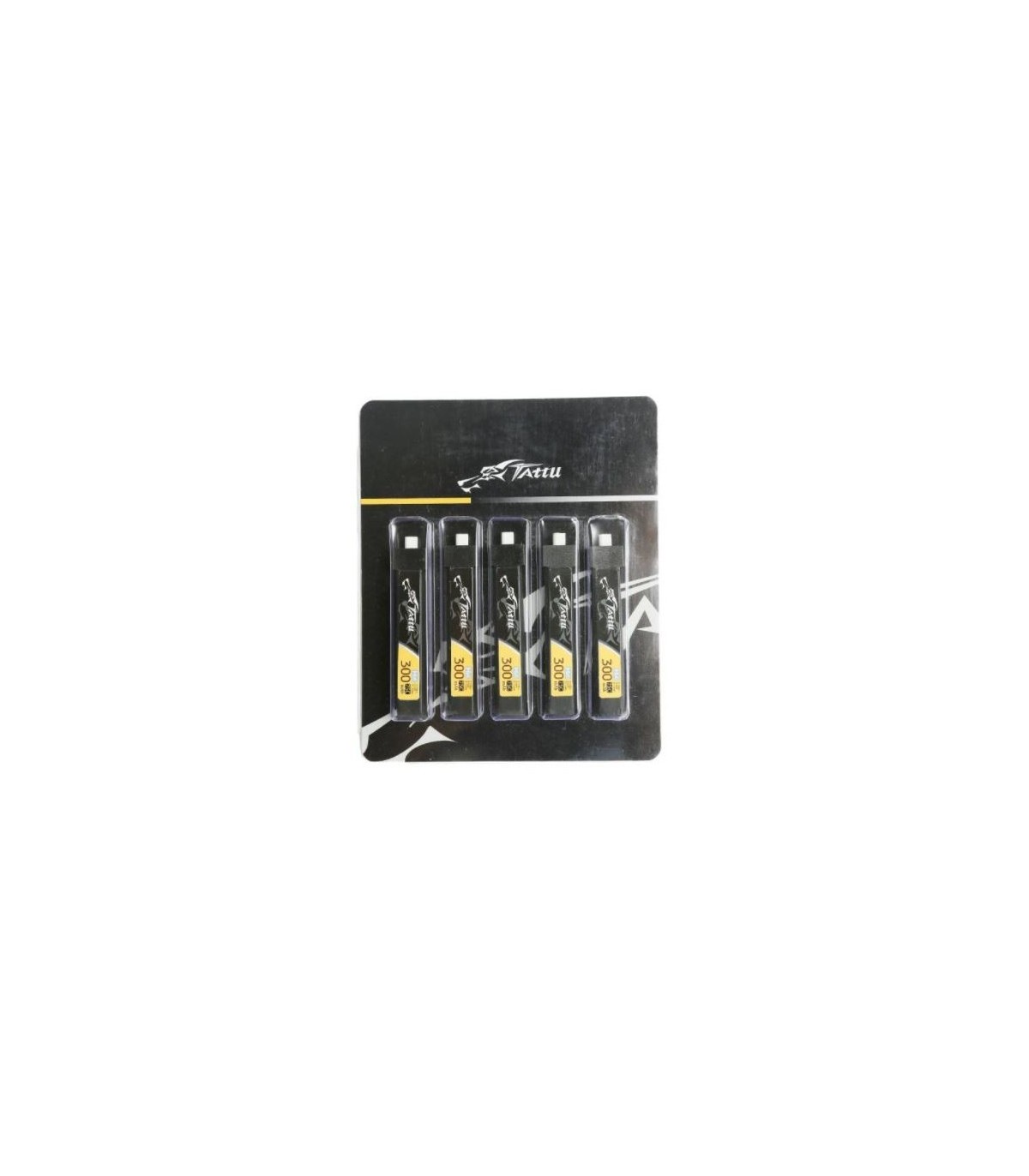 Batteries Tattu 300mAh 1S HV 75C (par 5)
