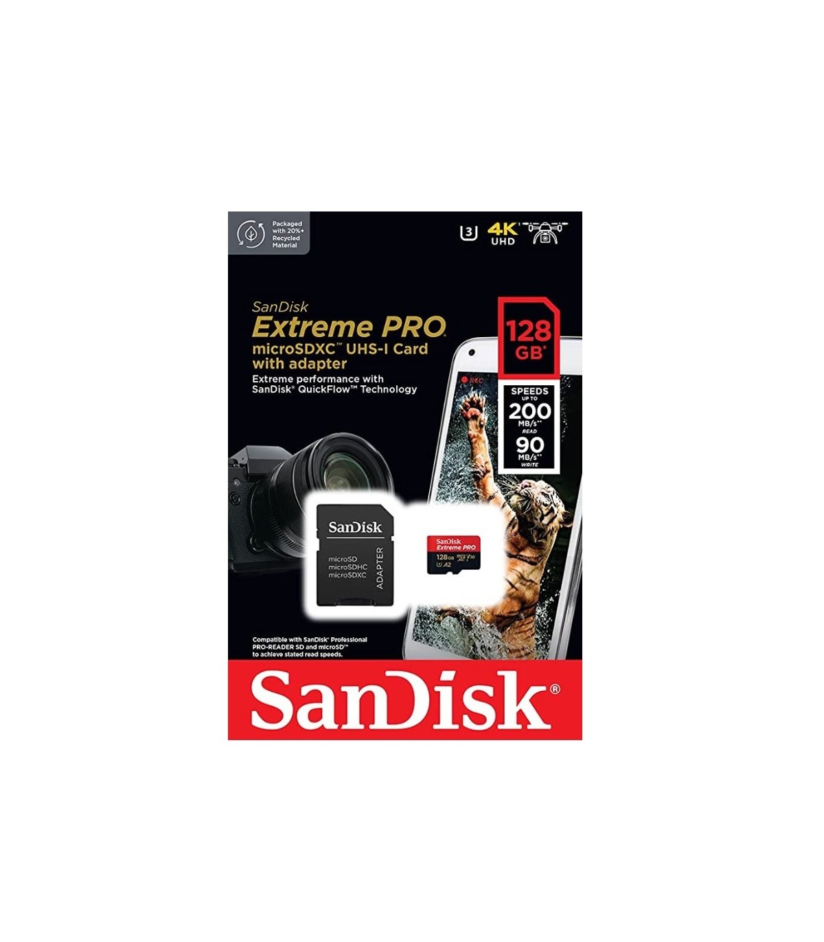 Carte Micro SD SanDisk Extreme Pro 128Go