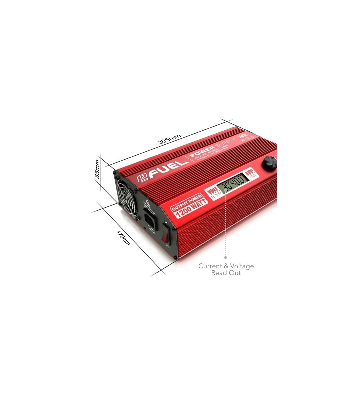 Alimentation stabilisée eFuel V2 50A (1200w)