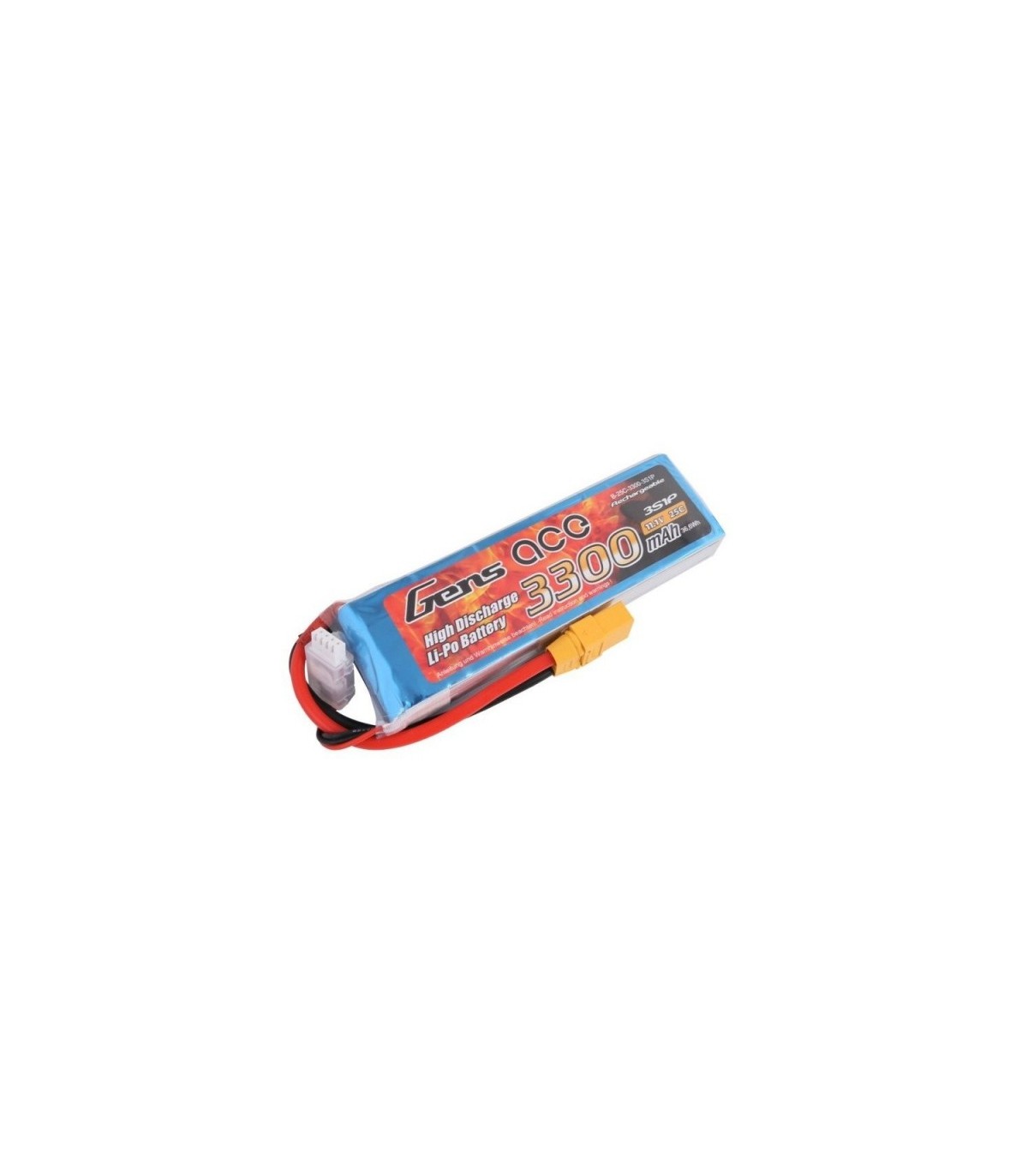 Batterie Lipo 3S 3300 mAh 25C XT90 Gensace