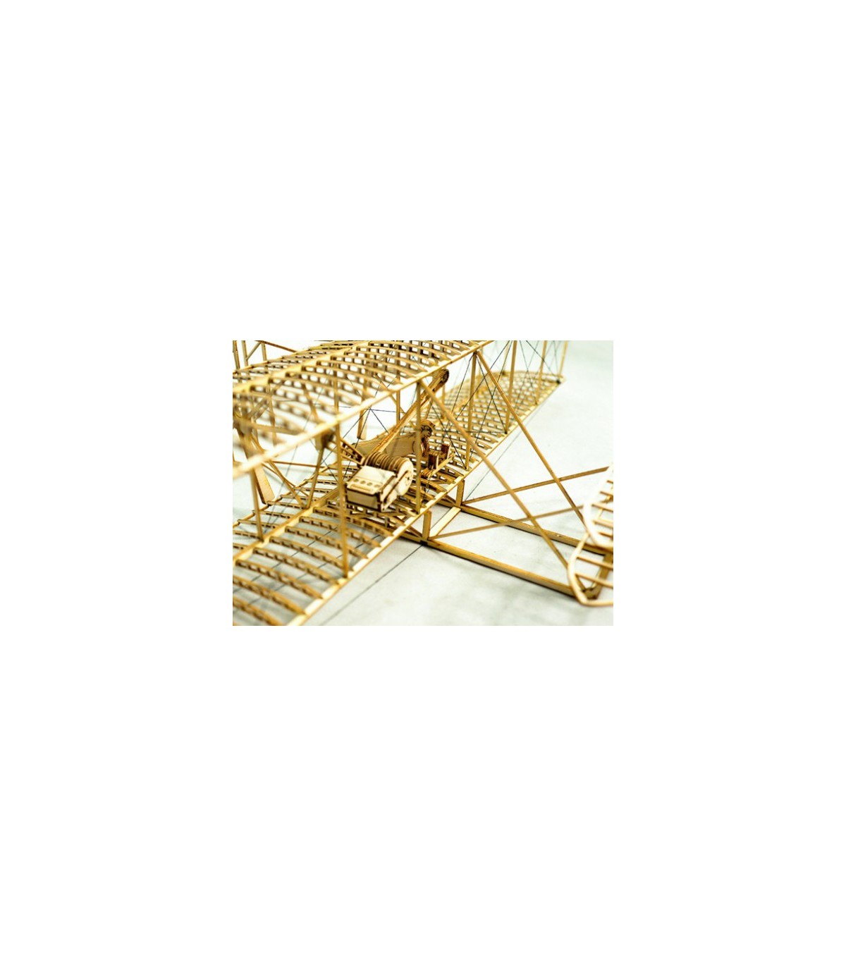 Maquette d'avion en bois Maquette WRIGHT FLYER 500mm