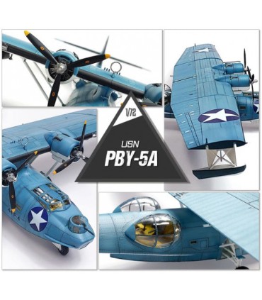 Maquette d'avion en plastique USN PBY-5A 1/72 "Bataille de Midway"