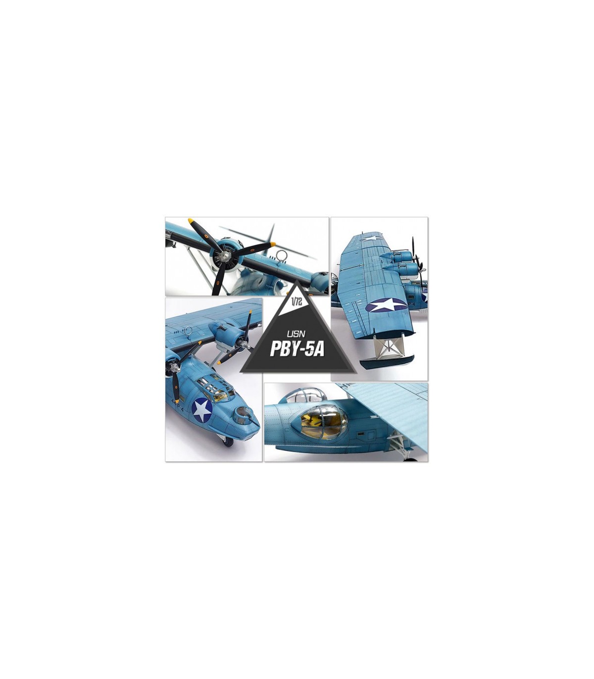 Maquette d'avion en plastique USN PBY-5A 1/72 "Bataille de Midway"