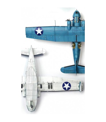 Maquette d'avion en plastique USN PBY-5A 1/72 "Bataille de Midway"