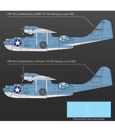 Maquette d'avion en plastique USN PBY-5A 1/72 "Bataille de Midway"