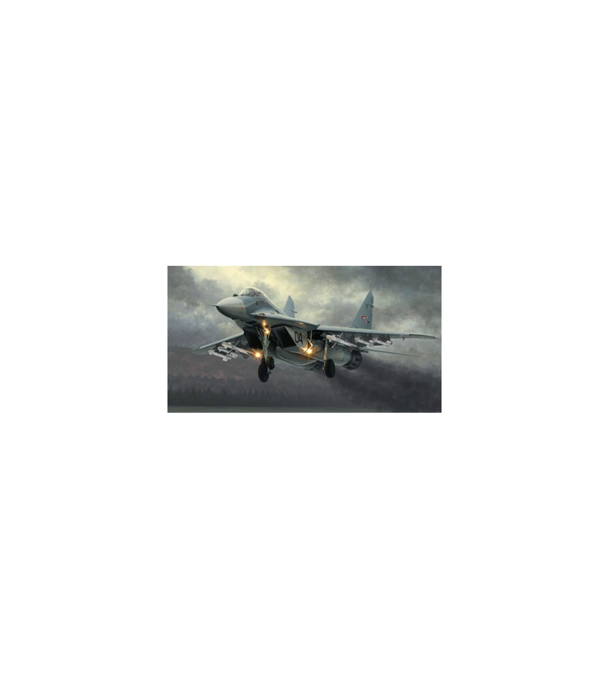 Maquette d'avion en plastique MIG-29A FULCRUM 1/72