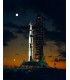 Maquette de fusée en plastique Saturn V 1/200