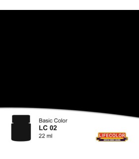 Peinture acrylique NOIR MAT 22 ml
