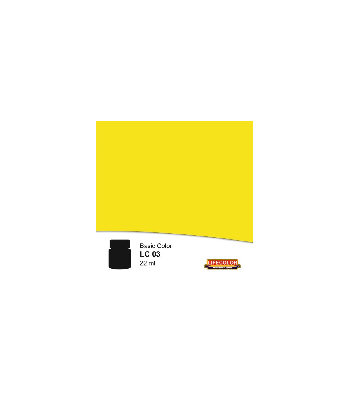 Peinture acrylique JAUNE 22 ml