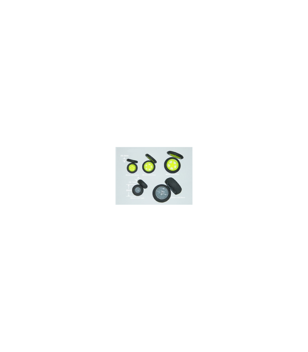Roues mousse 46/8mm