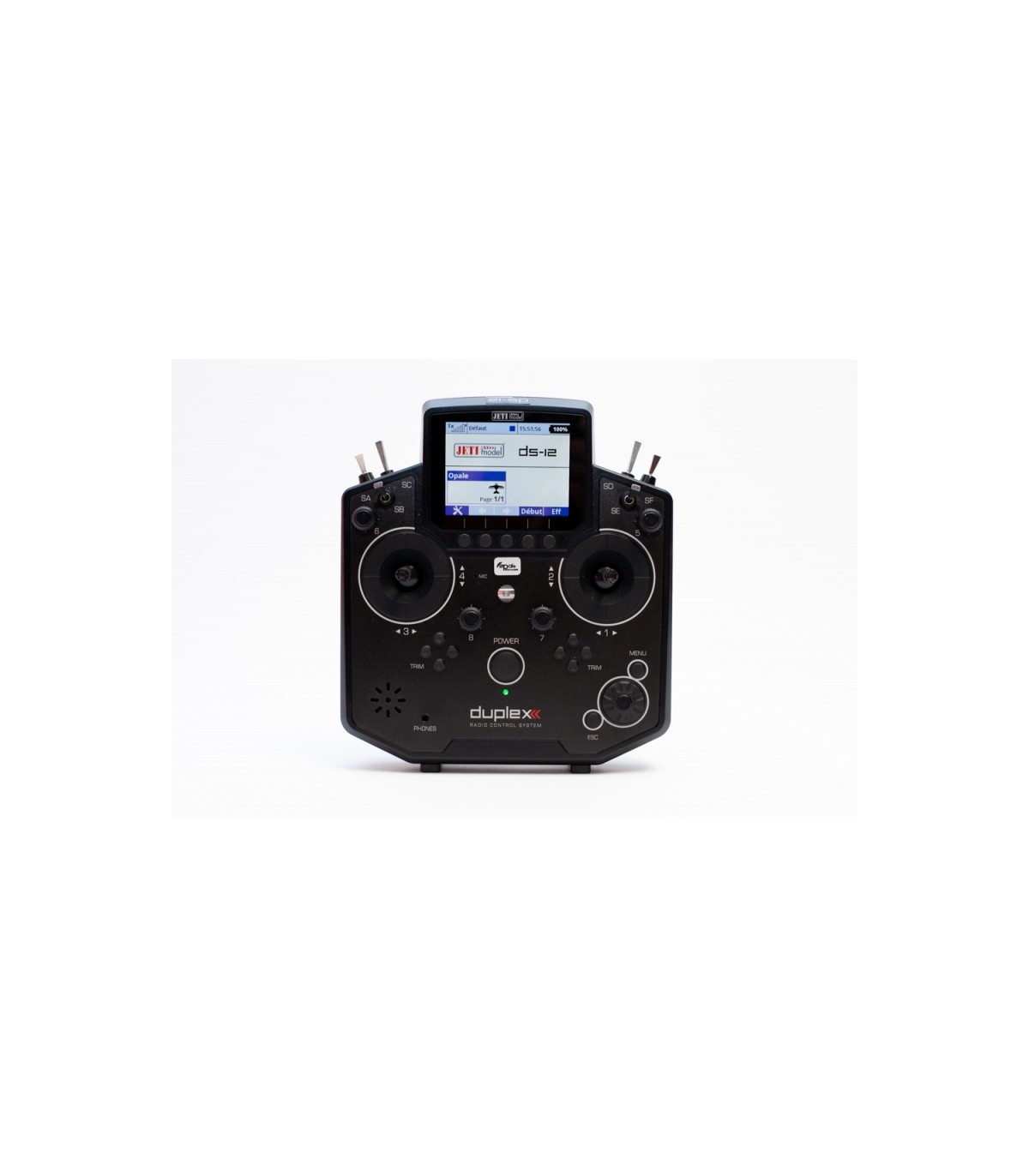 Radiocommande Jeti Duplex DS12 Noire